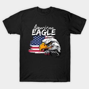 Eagle with American Flag T-Shirt